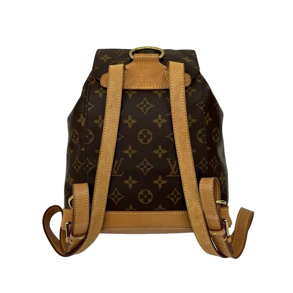 LOUIS VUITTON Authentic Vintage Brown Monogram Leather Backpack main image 9